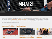 Tablet Screenshot of mma121.com